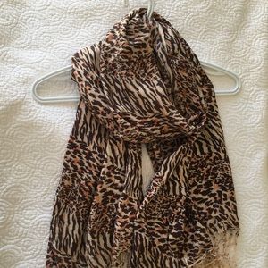 Animal print scarf